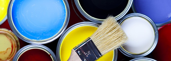 Pots of paint
